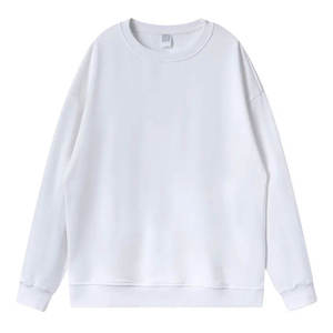 Sweat-shirt à col rond pour femme, sweat-shirt pull-over pour femme, 100% coton/fibre de bambou, respirant, polaire d'automne, personnalisable - Product Image 1