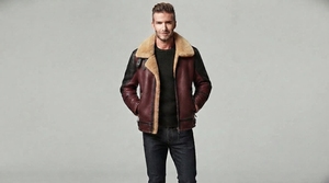 <b>Men</b> <b>Shearling</b> <b>Jacket</b> Winter Warm Faux Fur Collar Leather Style Casual Outdoor Zip Up <b>Jacket</b> Custom Manufacturer - Product Image 5