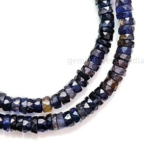 Natural Iolite Faceted Heishi Tyre Gemstone <b>Necklace</b> <b>Opal</b> Beaded <b>Necklace</b> For Girls Women Handmade Jewelry From Manufacturer - Product Image 5