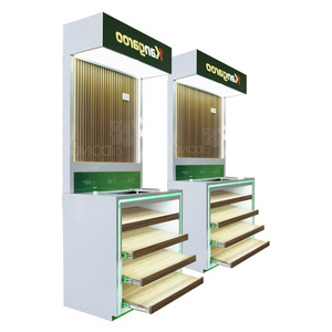 ADONG - Expositor Metálico con Iluminación LED, de Lujo, Moderno, para Comercios Minoristas, de Varias Capas, Reutilizable, OEM Vietnam - Product Image 1