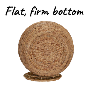 ISLA Cesta de Almacenamiento de Jacinto de Agua al por Mayor con Tapa, Tejida a Mano, Redonda, Rústica, Estilo Boho, Mesa Auxiliar, Mesita de Noche, Taburete de Mimbre OEM - Product Image 5