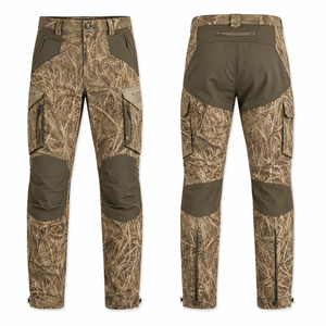 Pantalon de chasse en softshell camouflage pour homme MEGAMAPLE, respirant, sans manches, imperméable, polyester, automne, extérieur - Product Image 1