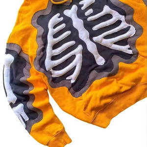Custom Silk Screen Printed Fleece 100% Cotton Heavyweight 370gsm Regular Fit Solid Knitted Unisex Winter Breathable <b>Hoodie</b> - Product Image 3