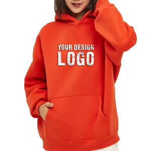 Sweat-shirt surdimensionné personnalisé pour femme en coton et fibre de bambou, tricoté, avec logo imprimé sur le devant, coupe classique, avec poches, idéal pour l'automne - Product Image 4