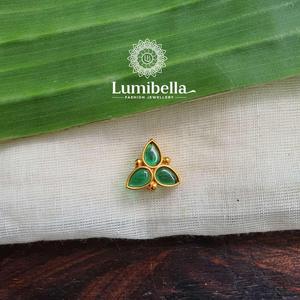 Green Matte ASTM F136 Titanium Nose Pin-7mm Casual Body Jewelry - Product Image 3