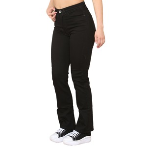 Pantalon en jean large pour femme, mignon, uni, confortable, amincissant, en coton, style streetwear, respirant, séchage rapide, imperméable, lavable, élastique - Product Image 6