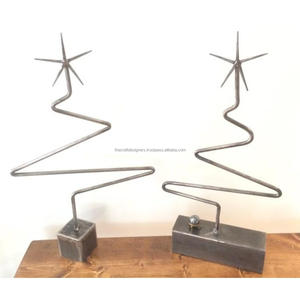 Sculpture en étoile en fil de fer sans rouille objet de Noël pour la décoration intérieure vente chaude étoile en métal enduit noir meilleure vente - Product Image 4