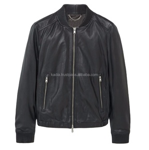 แจ็กเก็ตหนังบุนวมสำหรับผู้ชาย, แจ็คเก็ตฤดูหนาวบุด้วยผ้าขนแกะขนเป็ดระบายอากาศได้ดี - Product Image 1