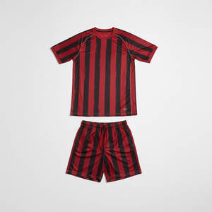 Conjunto de Uniforme de Fútbol Personalizado, Fabricante OEM, Jersey de Fútbol Transpirable de Poliéster con Impresión de Nombre y Número - Product Image 3