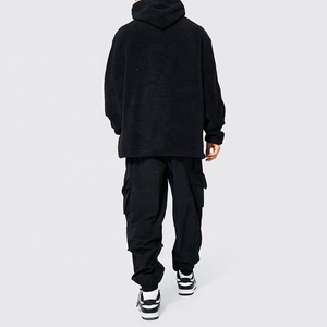 New Arrival Custom Logo Black Oversized <b>Hoodie</b> for Men 6XL Streetwear Punchin Sports Winter <b>Polyester</b> <b>Hoodie</b> Embossed Printing - Product Image 2