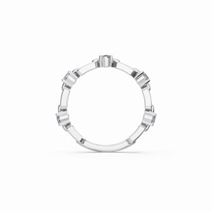 Anillo de Diamantes Cultivados en Laboratorio con Certificación IGI, Cadena de Eslabones, Oro Blanco de 18K - Product Image 2