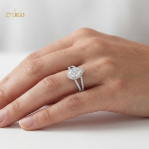 925 Sterling <b>Silver</b> Pear Cut Lab Grown Diamond Engagement <b>Ring</b> <b>Solitaire</b> Wedding <b>Ring</b> Women Fine Jewelry Custom <b>Ring</b> - Product Image 2