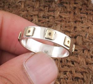 Bague minimaliste en argent sterling S925 de haute qualité avec sertissage clos pour pierres précieuses, bijoux pour femmes et hommes, cadeau de fête ou de mariage - Product Image 5