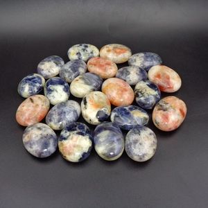 Natural Iolite <b>Ball</b> Folk Art Eco-Friendly Pocket Palm Stone Polished Healing <b>Crystal</b> Feng Shui Reiki Meditation Home Decoration - Product Image 4