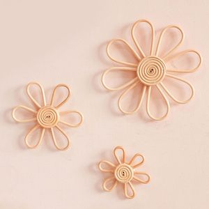 Top Quality Unique Style Eco Friendly Rattan Decorations for Weddings Cheapest Price <b>Flower</b> <b>Wall</b> <b>Decor</b> - Product Image 4