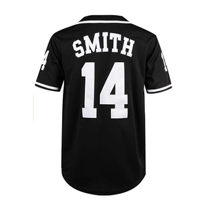 Camiseta de Béisbol con Logotipo Personalizado, Botones Cortos, Alta Calidad, 100% Poliéster, Colores Personalizables, Tallas Grandes, Transpirable, Secado Rápido - Product Image 4