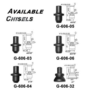 GATX Ciseau à rivets OEM G-606 personnalisable avec tige ronde 10.08mm SCM440 - Product Image 2