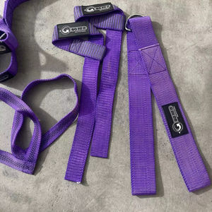 สายรัดข้อมือแบบรูปเลข 8 ชุดสายรัดยกน้ำหนัก วัสดุยางนีโอพรีนยืดหยุ่น น้ำหนักเบา ปรับได้ กันลื่น สำหรับการฝึกซ้อมในยิม - Product Image 1