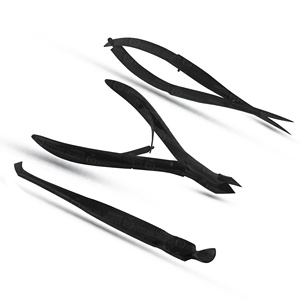 Pousse-cuticules à lame courbée en acier, coupe-ongles pour ongles incarnés avec poignée imprimée pour le soin des ongles, ressort cylindrique - Product Image 5