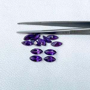 5mm 10mm naturel africain améthyste à facettes Marquise coupe pierre précieuse prix usine calibré améthyste pierre en vrac pour la fabrication de bijoux - Product Image 4