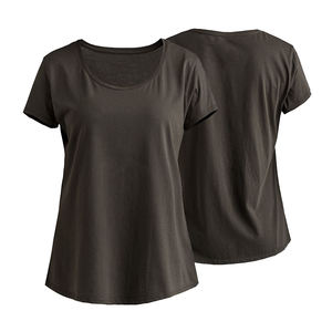 Camiseta Casual Ecológica para Mujer, Diseño Personalizado, 100% Poliéster, Alta Calidad, Venta al Por Mayor, Cuello en V, Manga Corta - Product Image 1