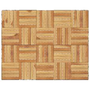 Piastrelle per Decking in Teak in legno massello 11.8 "x 11.8" con motivo verticale - Product Image 4