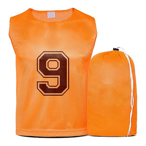 Duramesh Pinnies Scrimmage Vest for Kids Youth and Adults Lightweight Breathable Numbered Penny Jerseys for <b>Soccer</b> Training - Product Image 3