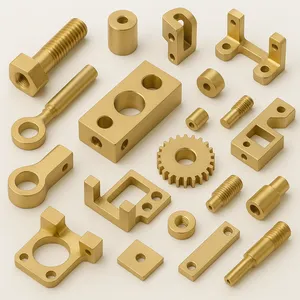 Piezas Metálicas de Alta Precisión Fabricadas a Medida con Mecanizado CNC para Exportación Mundial desde India, Piezas de Precisión de Latón - Product Image 4