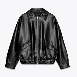 High Quality Custom Black Genuine Leather Letterman Varsity <b>Jacket</b> for Men Fashionable Chenille <b>Patches</b> Embroidery Coat - Product Image 1