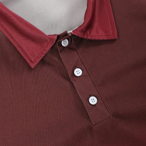 Polo Homme Imprimé avec Bordure Contrastante Style Tropical Amusant Blanc - Product Image 3