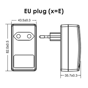 18W 13V 1.38A <b>EU</b> Wall Mount AC DC Switching Power <b>Adapter</b> - Product Image 2