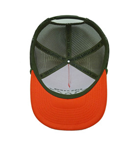 Gorra Trucker de Malla Naranja con Logotipo Bordado, Ajustable, Unisex, Casual, de 6 Paneles, Transpirable, Estilo Urbano para Exteriores - Product Image 5