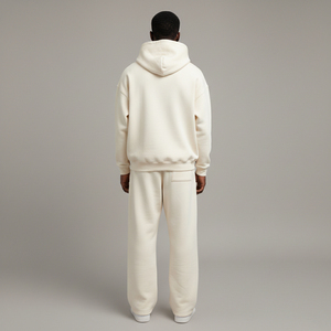 Survêtements en molleton imprimés pour homme, style streetwear OEM, vêtements d'hiver personnalisés, 100% coton, coupe ample, ensemble 2 pièces. - Product Image 4