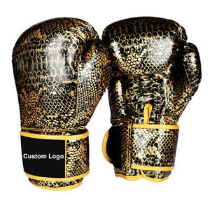 Professional Genuine Leather Sanda Boxing <b>Gloves</b> Custom Logo Hook Loop Adjustable Wrist Strap Korean Parachute Fabric Lining - Product Image 5