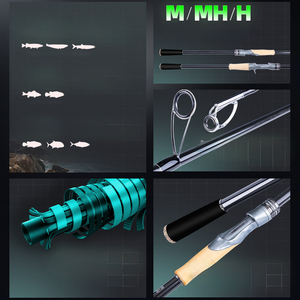 <span class=keywords><strong>Canne</strong></span> à pêche de surf en fibre de <span class=keywords><strong>carbone</strong></span> avec poignée en liège EVA, 2,4 <span class=keywords><strong>m</strong></span>, 2,7 <span class=keywords><strong>m</strong></span>, 3 <span class=keywords><strong>m</strong></span>, <span class=keywords><strong>canne</strong></span> à pêche rapide, <span class=keywords><strong>M</strong></span> MH H, guide en céramique, longue portée - Product Image 2