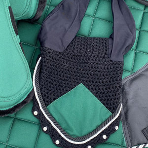 Tapis de selle artisanal en cristal pour cheval, tapis de dressage anglais personnalisé en coton matelassé de qualité supérieure, fabrication OEM - Product Image 6