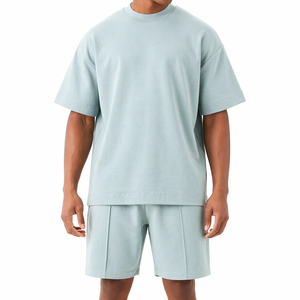 Ensemble deux pièces pour homme, vêtements décontractés de haute qualité, design personnalisé, short et chemise d'été - Product Image 1