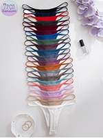 Women's Sexy High-Waist Basic Ribbed Knitted Cotton Spandex Seamless Eco-Friendly Anti-Bacterial Breathable Quick Dry Panties