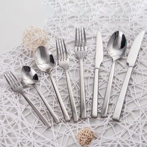 Wholesale Price Modern Design Nordic Stainless Steel <b>Dinner</b> Spoon Fork <b>Knife</b> Restaurant Dinnerware Sets - Product Image 3