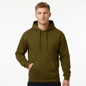 Sweat-shirt à col rond personnalisé en tissu éponge, sweats à capuche vierges en coton OEM, unisexe, grandes tailles, pour hommes, longueur longue, motif lettres, fabricants - Product Image 1