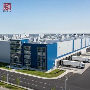 Almacén de Estructura de Acero Ligero Prefabricado, Seguro y Duradero, Precio Bajo <span class=keywords><strong>2022</strong></span>, Galvanizado en Caliente, Garantía de 3 Años, Hecho en China - Product Image 1