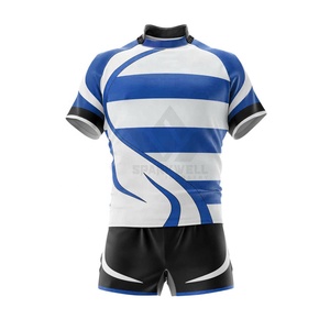 Maillot de rugby rayé vert et blanc pour homme, manches courtes, évacuation de l'humidité, coupe athlétique, toutes saisons, vêtements de sport d'équipe - Product Image 4