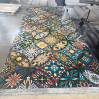 Vente flash - Panneau mural en PVC marbré UV - Faible entretien - Longue durée de vie