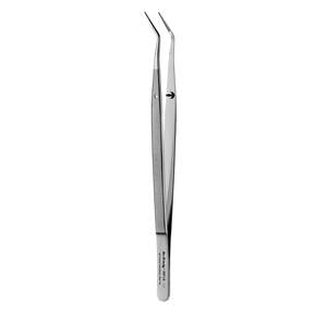 Pinza de 18 pulgadas con punta angulada serrada de 1 mm, 16 cm, para manipulación de materiales dentales, instrumento quirúrgico de acero inoxidable autoclavable - Product Image 3