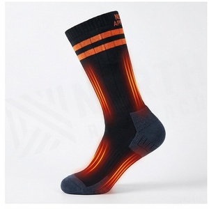 North Approach Thermal <b>Knee</b> <b>High</b> <b>Socks</b> for Hiking Outdoor Sports Winter Warm Thick Striped Design Adult <b>Socks</b> - Product Image 3