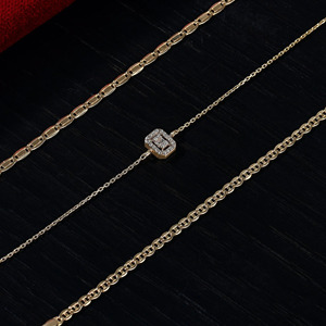 Pulsera de Diamantes Cultivados en Laboratorio, Corte Esmeralda, Oro Amarillo, Joyería Fina para Mujer - Product Image 2
