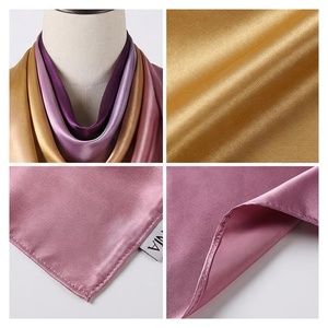 ผ้าพันคอไหมสี่เหลี่ยมสำหรับผู้หญิง NORTH APPROACH สีพื้น เรียบหรู อเนกประสงค์ ใช้ได้ทุกฤดู - Product Image 4