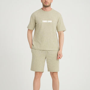 Ensembles Courts pour Hommes Vêtements Décontractés Été Homme Ensemble 2 Pièces Tenues de Sport pour Hommes Chemises et Shorts Ensembles Masculins Gym - Product Image 4