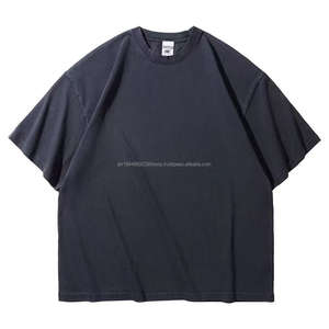 Camisetas Unisex de Algodón 100% con Lavado Ácido de 320G, Fabricante de Camisetas de Hip Hop de Talla Grande para Hombre, Camiseta Vintage de Estilo Urbano - Product Image 4