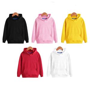 Sweat à capuche à manches longues pour enfants, vente en gros, oem, bonne qualité, 270gsm 50% coton 50% polyester, blanc avec fermeture éclair, personnalisé, pull pour enfants - Product Image 6